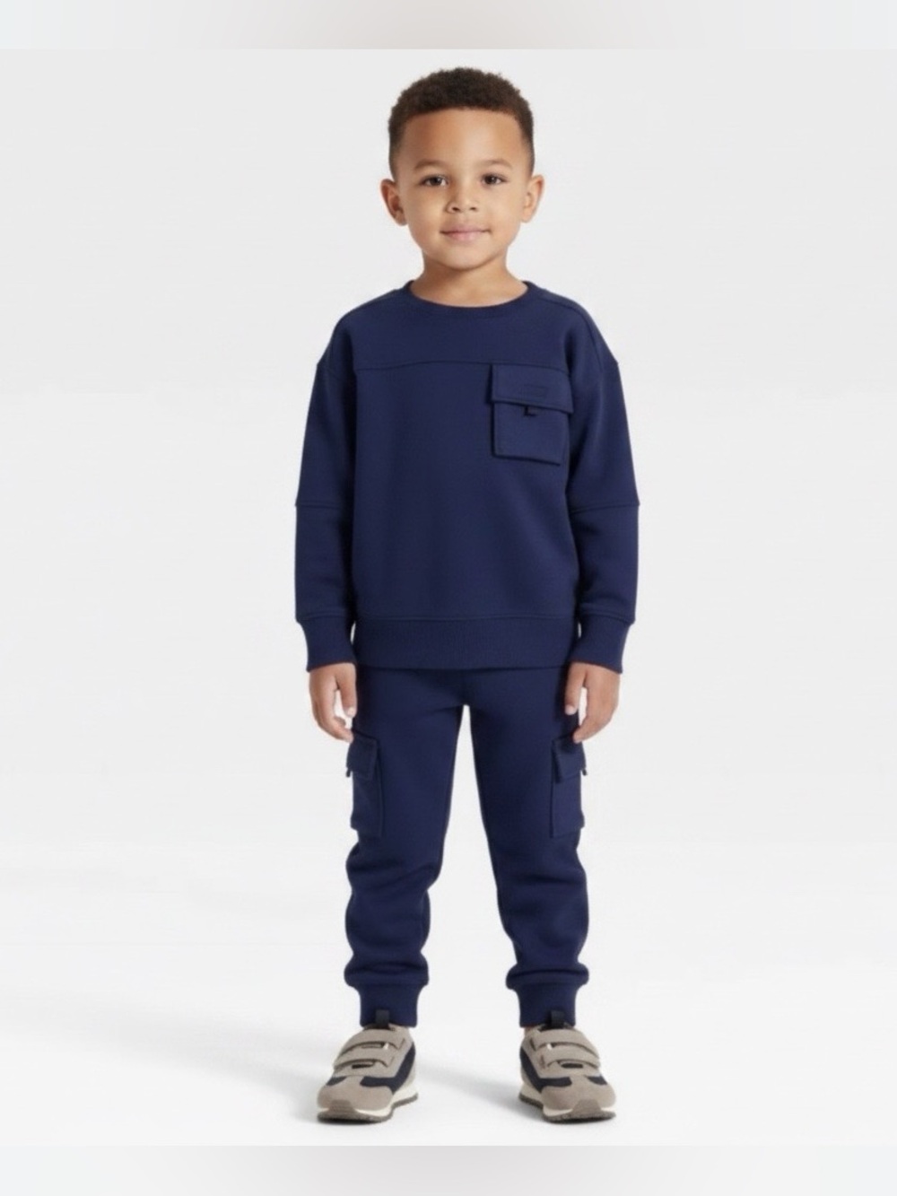 Toddler Boys Pocket Crewneck Sweatshirt & Joggers Set -Navy Blue
3T
MSRP $28
NWT